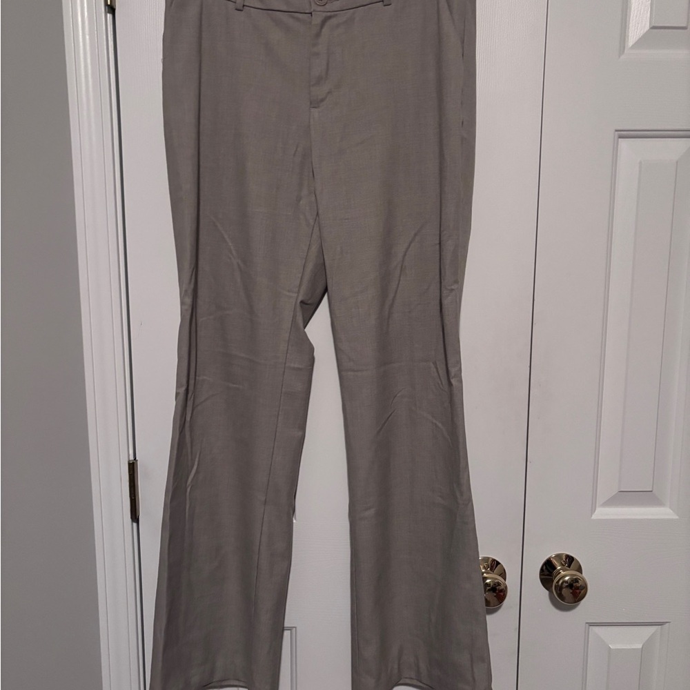 Coldwater Creek Light Gray Flared natural fit Trousers
